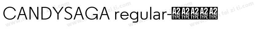 CANDYSAGA regular字体转换
